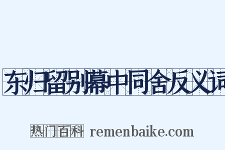 东归留别幕中同舍反义词是什么意思的图片